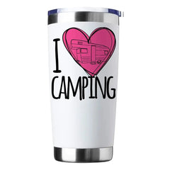 I Love Camping 20oz Insulated Vacuum Sealed Tumbler