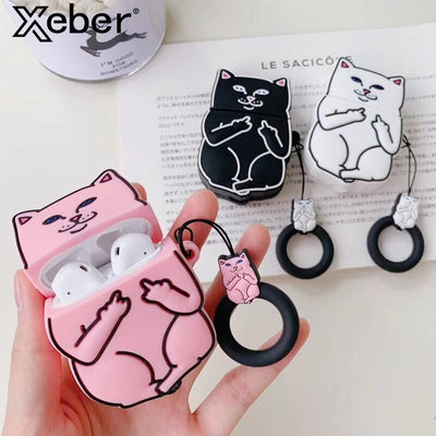 Cat Cartoon AirPods Case